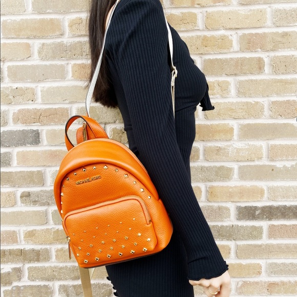 Michael Kors Convertible Backpack studded orange - Picture 6 of 12